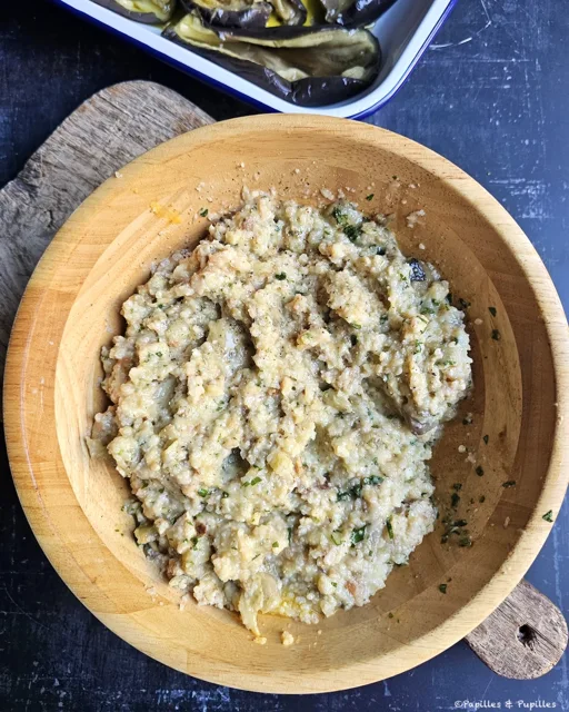 Farce des aubergines à la bonifacienne mélangée