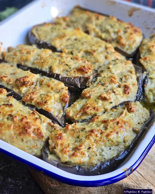 Aubergines à la bonifacienne gratinées à la sortie du four