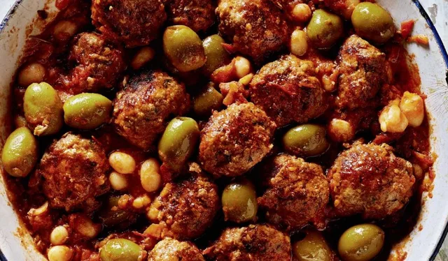 Rick Stein’s Beef and Pork Meatballs in a Tomato and ‘Piment’ Sauce