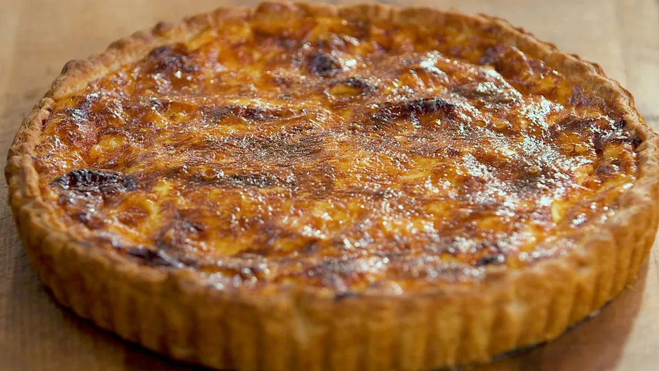 tarte au jambon et a l ail