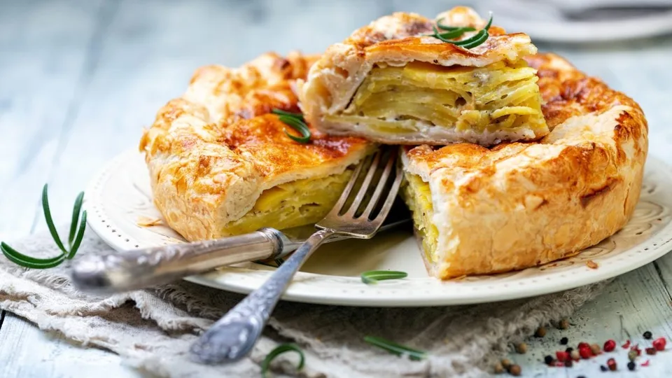 tourte aux pommes de terre et au lard